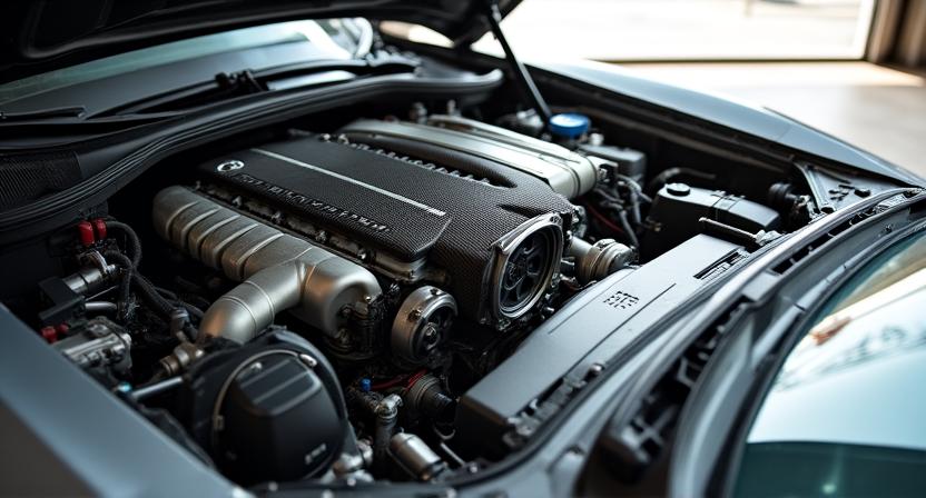 Motorraum mit optimierter Kühlung